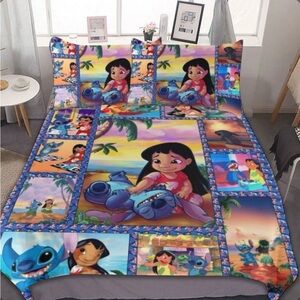 STITCH TWIN Size Duvet Cover Set- 3 Piece Bed Set, for Boys Girls